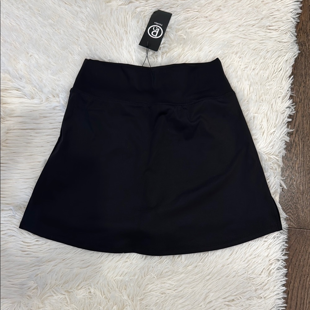 Black Women's skort